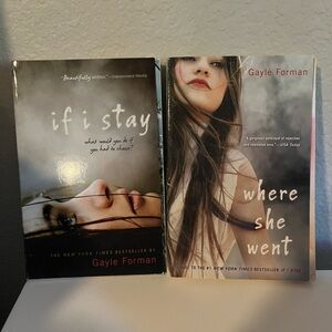 book set: If I stay, where she went by Gayle Forman